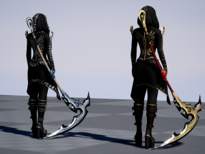 Succub with scythe Modello 3D