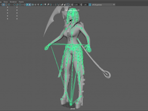Succub with scythe Modello 3D