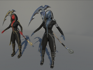 Succub with scythe Modello 3D