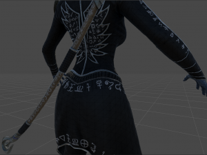 Succub with scythe Modello 3D
