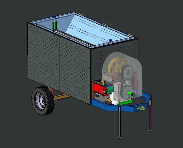 Special purpose machine Buttermilk machine reverse engineering plant modelling drafting 3D मॉडल .c4d .max .obj .3ds .fbx .stl .blend 