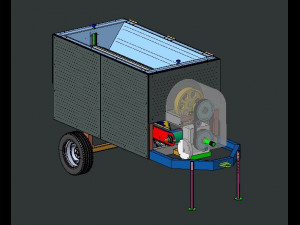 Special purpose machine Buttermilk machine reverse engineering plant modelling drafting 3D 模型