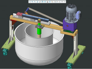 Special purpose machine Buttermilk machine reverse engineering plant modelling drafting 3D मॉडल