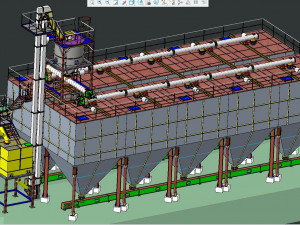 Special purpose machine Buttermilk machine reverse engineering plant modelling drafting 3D मॉडल