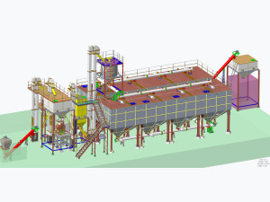 Special purpose machine Buttermilk machine reverse engineering plant modelling drafting 3D मॉडल