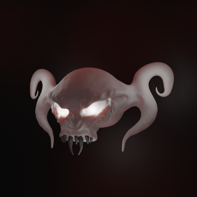 Scary skull 3Dモデル .c4d .max .obj .3ds .fbx .stl .blend 