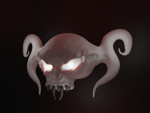 Scary skull 3D 模型
