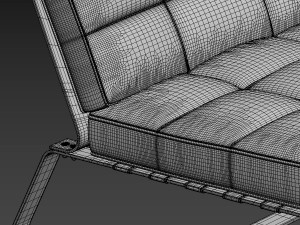 Delaunay Quilt Armchairs 3D Model