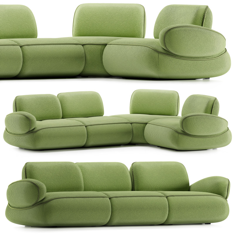 Natuzzi Snail Sofa Modello 3D .c4d .max .obj .3ds .fbx .stl .blend 