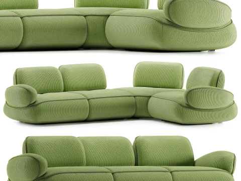 Divano Lumaca Natuzzi Modello 3D