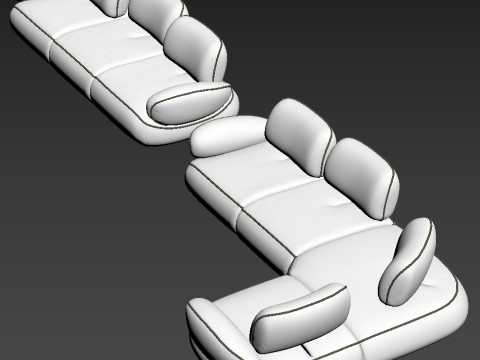 Natuzzi Snail Sofa Modello 3D
