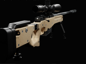 Awm sniper rifle 3D मॉडल