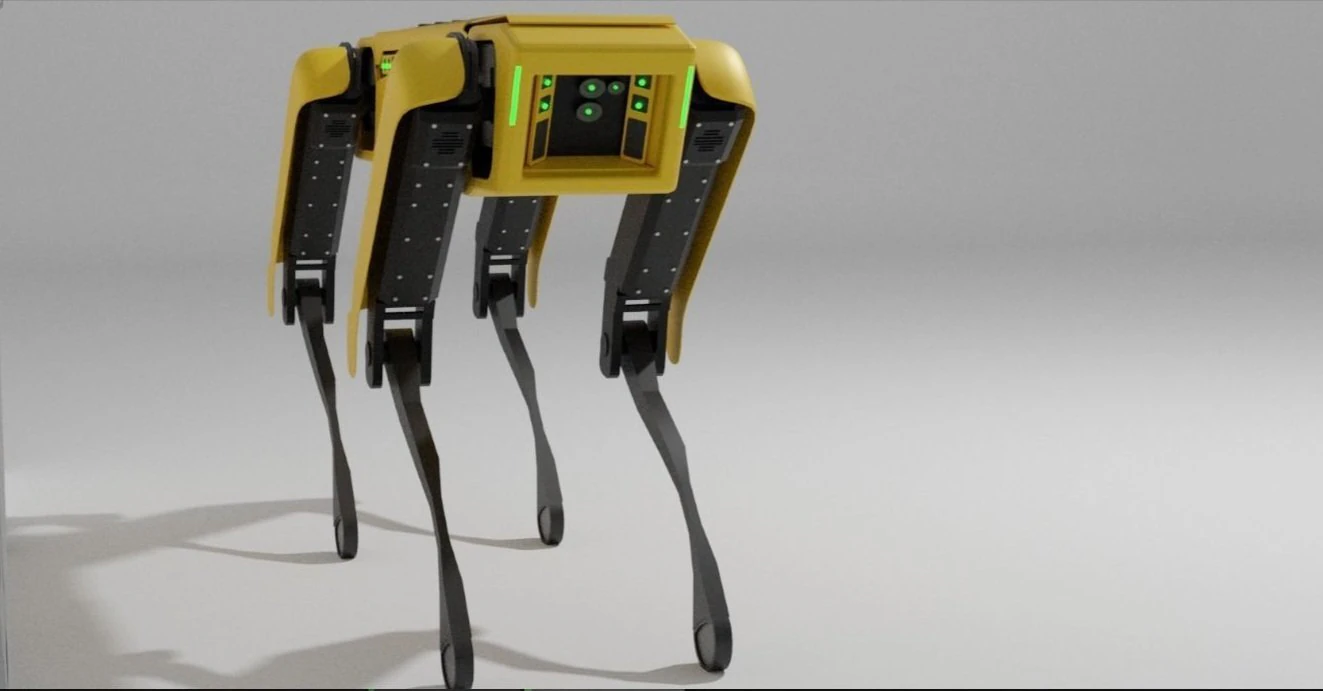 Boston dynamics robot dog 3D Model .c4d .max .obj .3ds .fbx .stl .blend 