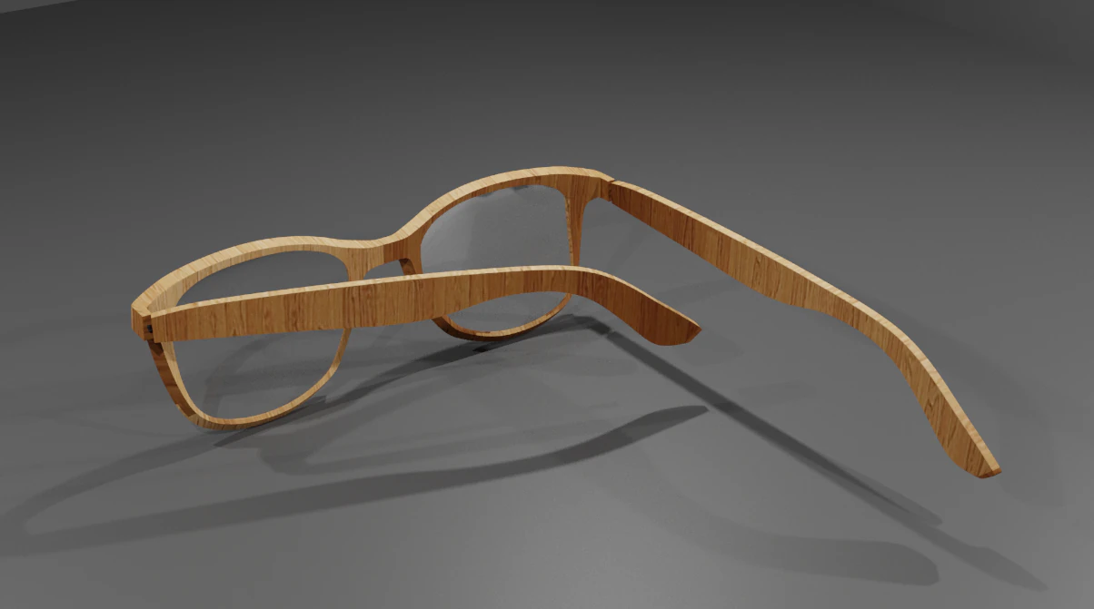 Custom glasses 3D Model .c4d .max .obj .3ds .fbx .stl .blend