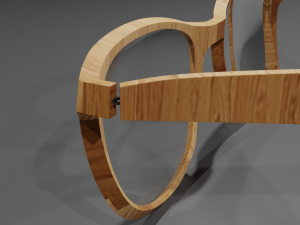 Custom glasses Modelo 3D