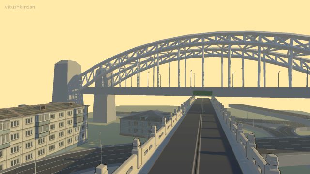 Cartoon bridge 3D Модель .c4d .max .obj .3ds .fbx .stl .blend 