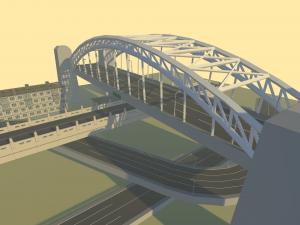 Cartoon bridge 3D Модель