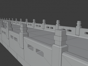 Cartoon bridge 3D Модель