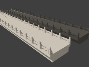 Cartoon bridge 3D Модель