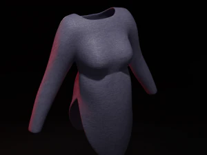 드레스 셔츠 3D 모델