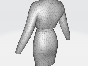 Female Clothes Costume 3D Модель