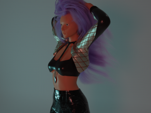 Female Clothes Costume 3D Модель