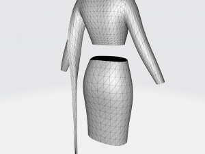 One Long Sleeve Model 3D