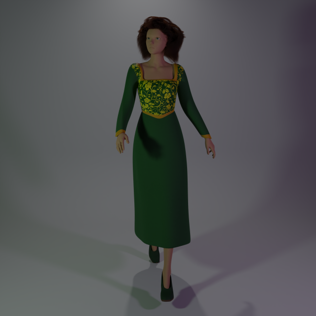 Fionas dress Modelo 3D .c4d .max .obj .3ds .fbx .stl .blend 