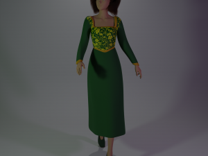 Fionas dress Modelo 3D