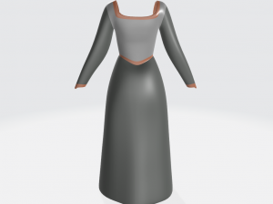 Fionas dress Modelo 3D