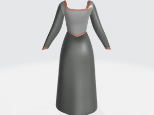 피오나스 드레스 3D 모델