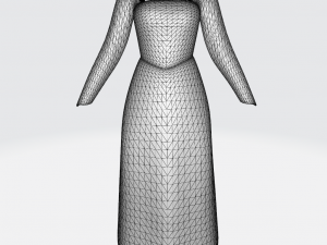 Fionas dress Modelo 3D