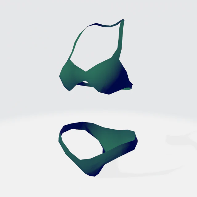 심플한 여성 수영복 3D 모델 .c4d .max .obj .3ds .fbx .stl .blend