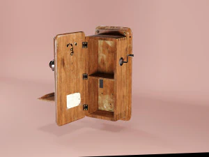 Old telephone asset - Low-poly 3D Model
