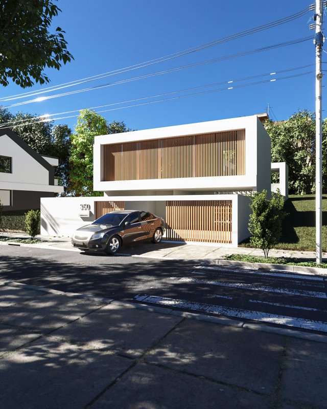 House Nanet exterior scene 3D Модель .c4d .max .obj .3ds .fbx .stl .blend 