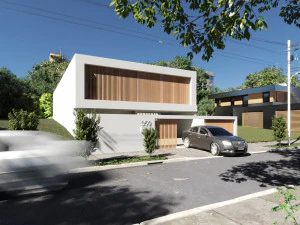 House Nanet exterior scene 3D Model
