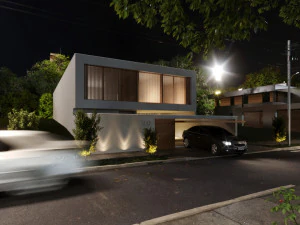 House Nanet exterior scene 3D Model