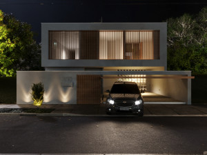 House Nanet exterior scene 3D Модель