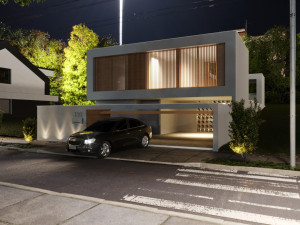 House Nanet exterior scene 3D Модель