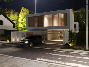 House Nanet exterior scene 3D Model