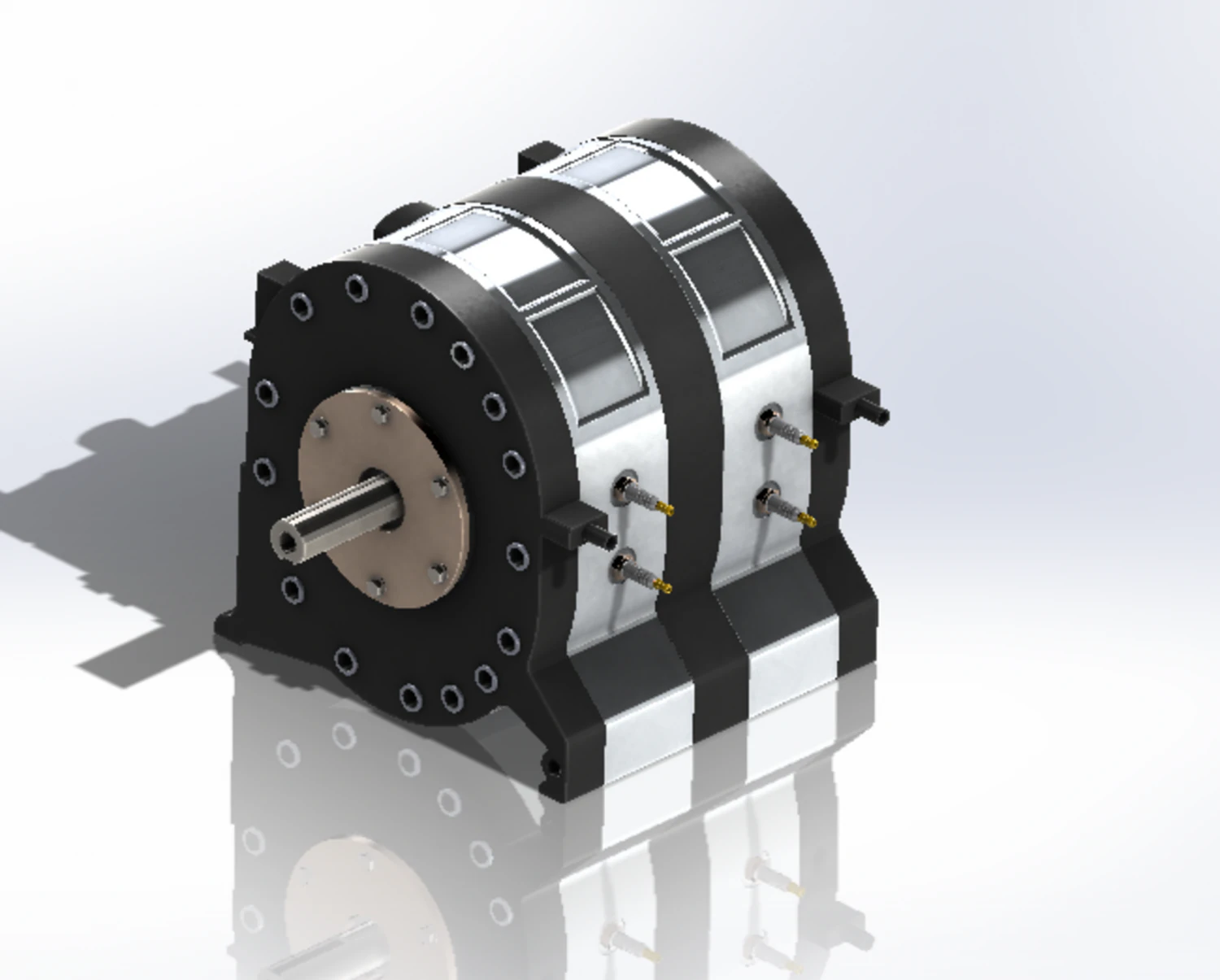 Wankel engine 3D Model .c4d .max .obj .3ds .fbx .stl .blend 