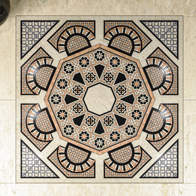 ClassicFloorPattern01 3D 模型 .c4d .max .obj .3ds .fbx .stl .blend 