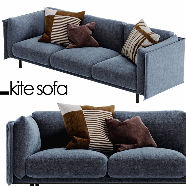 Kite Sofa Modelo 3D .c4d .max .obj .3ds .fbx .stl .blend 