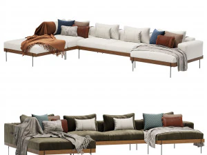 RIVERA SOFÁ SECCIONAL Modelo 3D