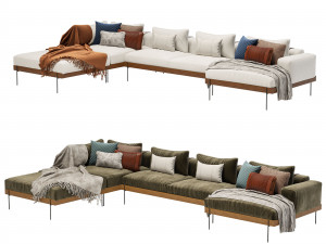 RIVERA SOFA SECTIONAL 3D Model