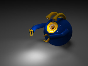 META SC-FI DROID 3D मॉडल