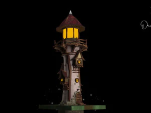 Village Lamp 3D Model