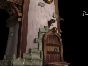 Village Lamp Model 3D