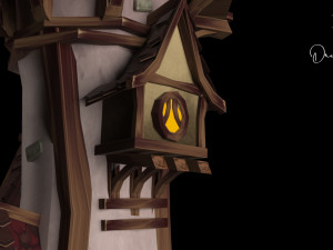 Village Lamp Model 3D