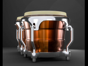 Indian tabla 3D 模型